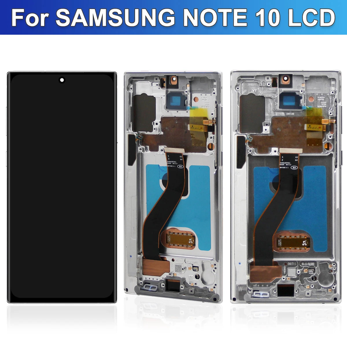 100%Tested Note 10 Display Screen, for Samsung Note 10 N970 SM-N970F SM-N9700 LCD Display Touch Screen Digitizer with Frame