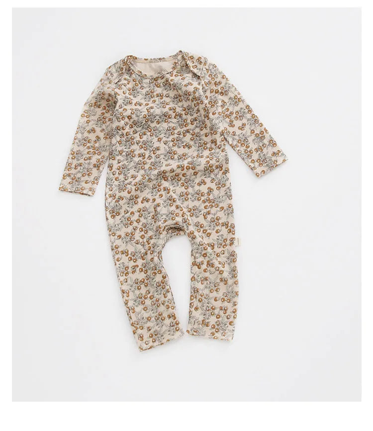 0-24M Newborn Kid baby Boys Girls Clothes Spring Print Romper Cute Sweet Cotton Jumpsuit Long Sleeve Cotton Fall Baby Outfit