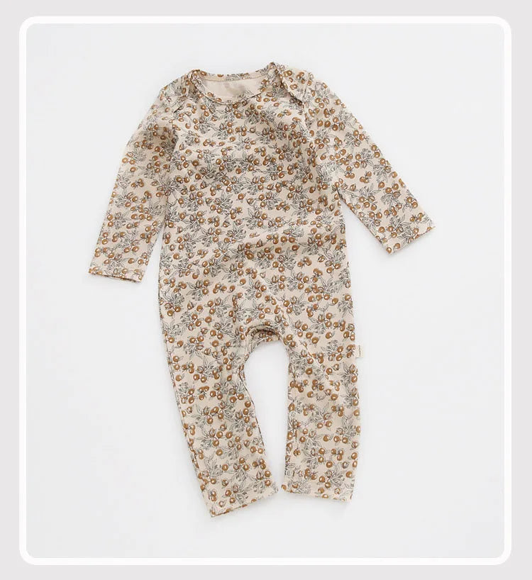 0-24M Newborn Kid baby Boys Girls Clothes Spring Print Romper Cute Sweet Cotton Jumpsuit Long Sleeve Cotton Fall Baby Outfit