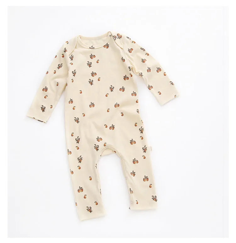 0-24M Newborn Kid baby Boys Girls Clothes Spring Print Romper Cute Sweet Cotton Jumpsuit Long Sleeve Cotton Fall Baby Outfit