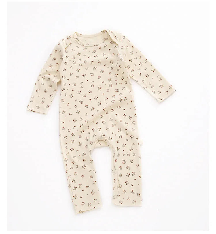 0-24M Newborn Kid baby Boys Girls Clothes Spring Print Romper Cute Sweet Cotton Jumpsuit Long Sleeve Cotton Fall Baby Outfit