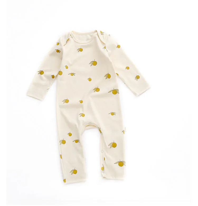 0-24M Newborn Kid baby Boys Girls Clothes Spring Print Romper Cute Sweet Cotton Jumpsuit Long Sleeve Cotton Fall Baby Outfit