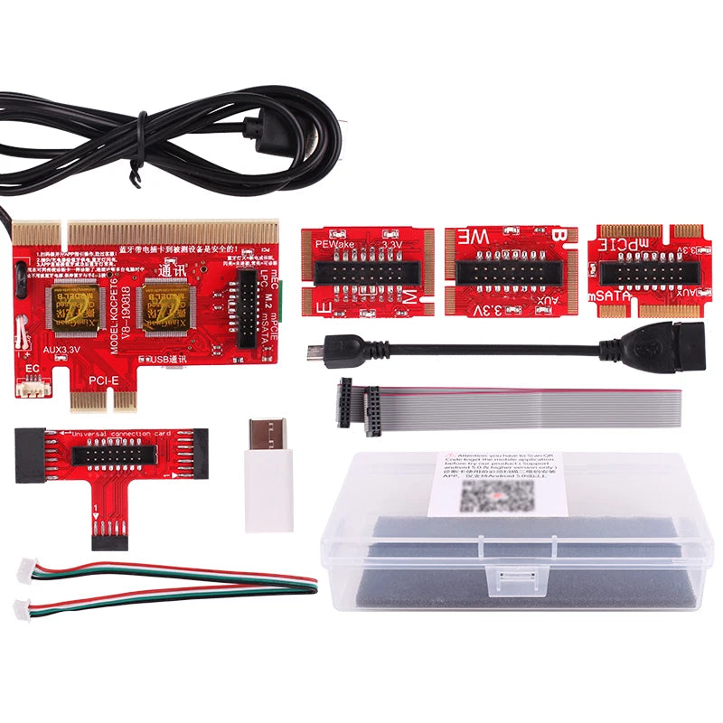 KQCPET6 V8 Motherboard Diagnostic Card Analyzer For Mobile Phone PC Laptop Smart Diagnostic Tester Card USB PCI/PCIE/LPC/PCI-E