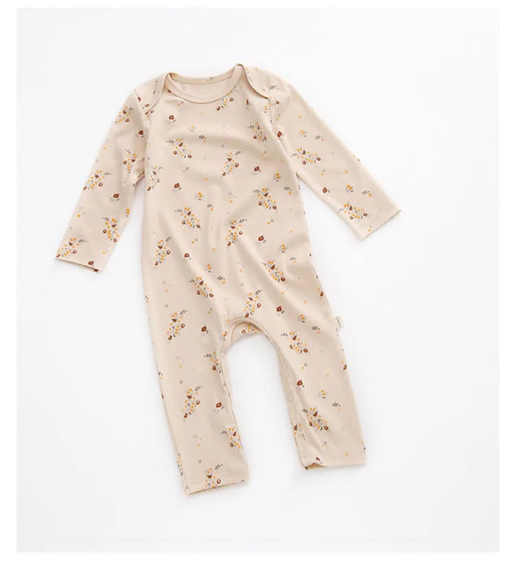 0-24M Newborn Kid baby Boys Girls Clothes Spring Print Romper Cute Sweet Cotton Jumpsuit Long Sleeve Cotton Fall Baby Outfit