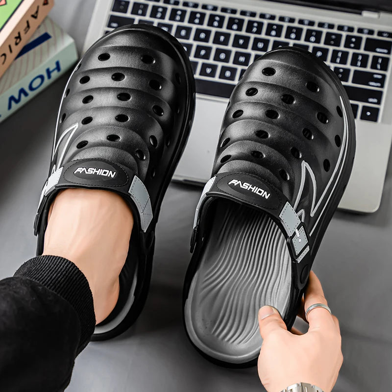 Summer Outdoor Wear for Men and Women, Non-Slip, Anti-Odor, Dual-Purpose, Wear-Resistant Beach Sandals and Slippers