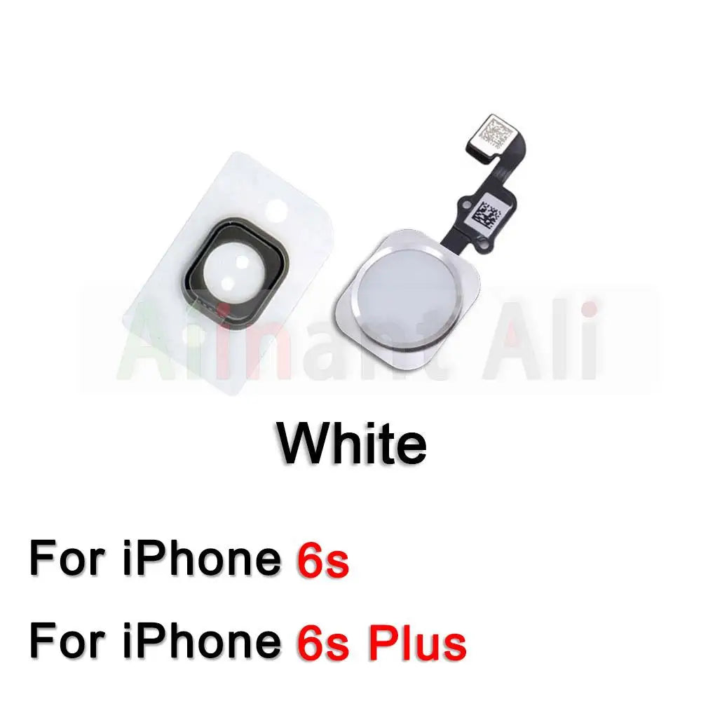 AiinAnt Return Back Home Button Flex Cable For iPhone 6 6s 7 8 Plus 5s SE Connector Phone Parts Repair No Touch ID