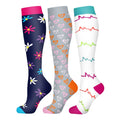 58 Styles 3 Pairs/Pack Compression Socks Knee High 30MmHg  Women Men Sports Socks Edema Diabetes Varicose Veins Running Socks