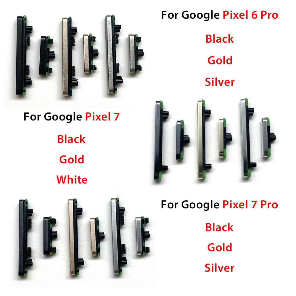 NEW Phone Power On Off Volume Control Side Key External Volume Button For Google 6 7 Pro 7A 6A Repair Replacement Button Parts