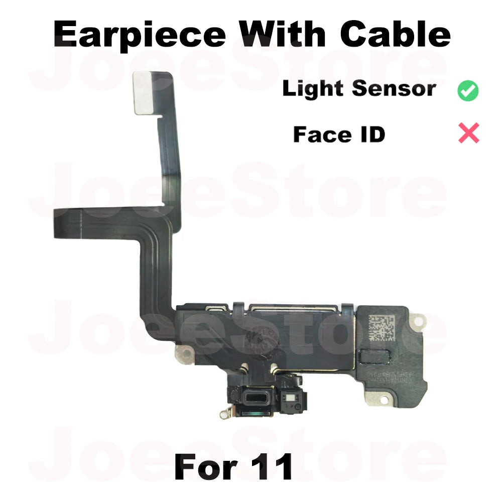 Earpiece For iPhone 11 11Pro 11ProMax Ear Speaker With Proximity Sensor Flex Cable Top Small Headset Fix Sound Loudspeaker Parts