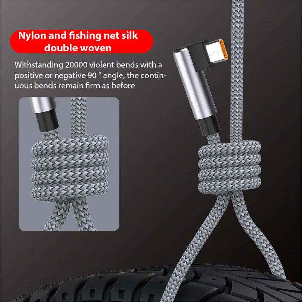 USB C Cable Fast Charge Extension Cable 6A 1M 2M 3M 5M 8M For iPhone 15 16 17 Samsung Huawei Xiaomi Oppo OnePlus VR Camera