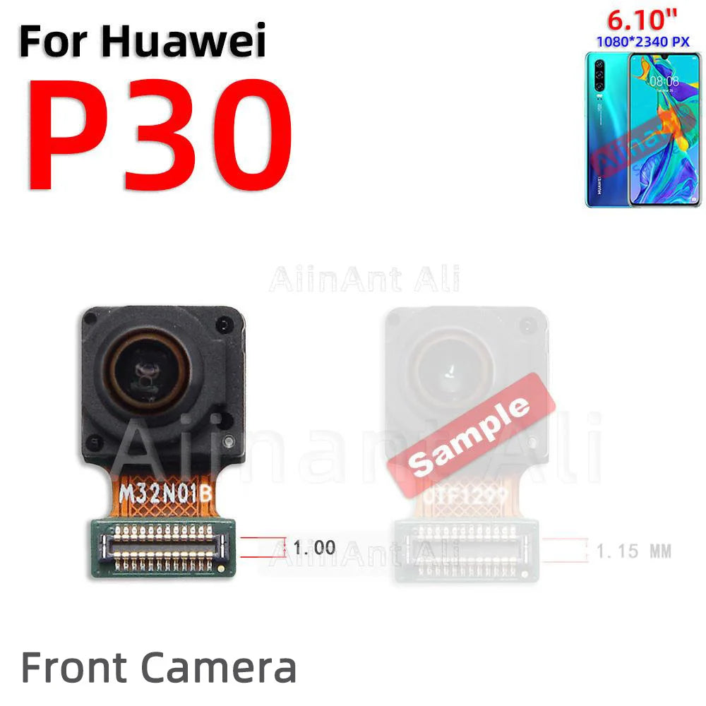 AiinAnt Front Camera Flex Cable For Huawei P30 Lite Pro Rear Main Back Camera Module Flex Phone Repair Spare Parts