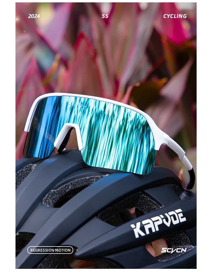 KAPVOE Cycling Glasses Outdoor Sports Bicycle Sunglasses Running Eyewear Men MTB Cycling Sunglasses Women Road Bike Glasses