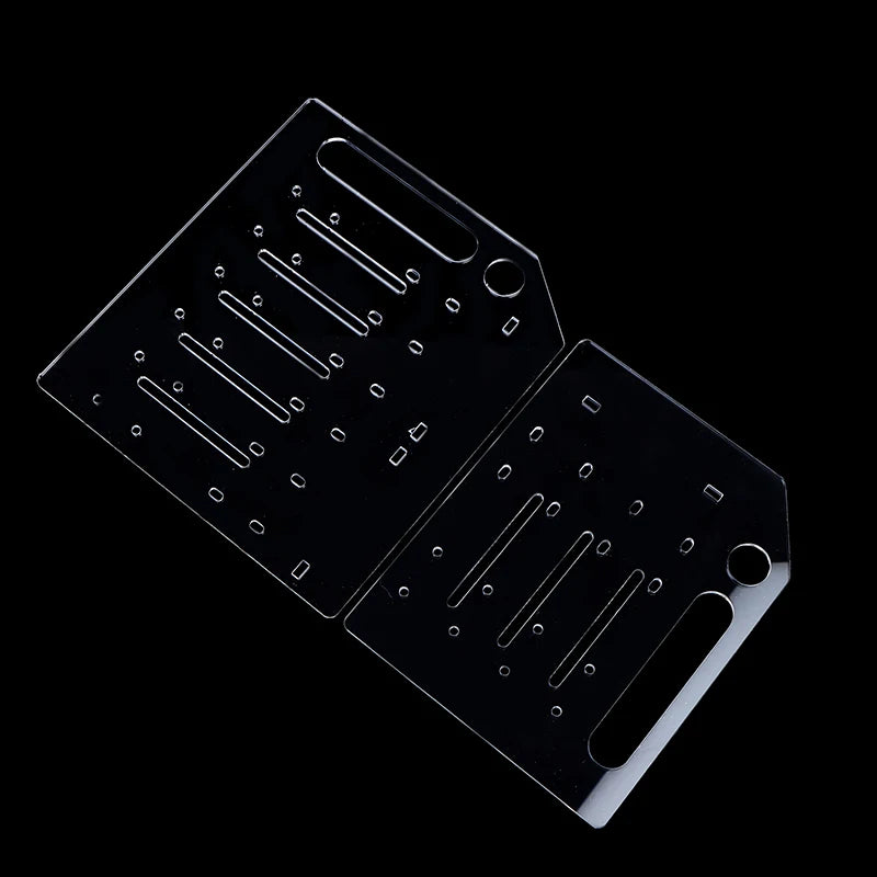 【C】3/4/6/8Layer Hard Drive Cage Hard Drive Bracket For 3.5in HDD SSD DIY Storage Acrylic Rack Shelf With Cooling Fan Space