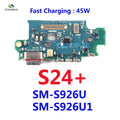 For Samsung Galaxy S24+ S23+ S22+ USB Dock Connector Charging Port Flex Cable Charger Board Microphone Parts S22 S23 S24 Plus