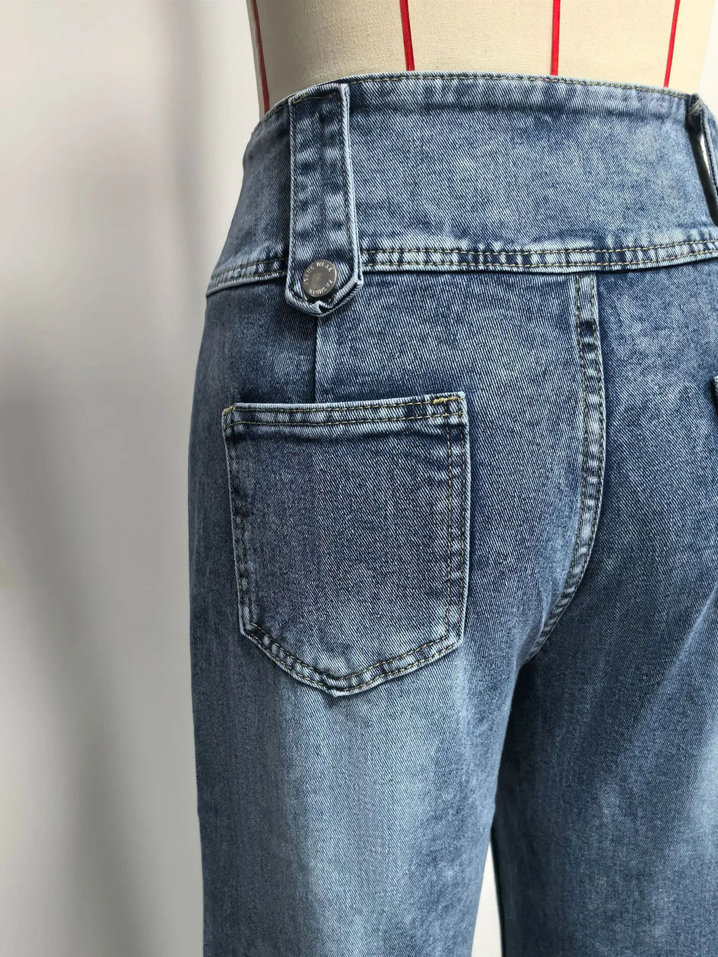 2026 Casual Jeans Pant Pantalones High Waist Wide Leg Trouser Women's Clothing Retro Street Style All-match Buttons Slit Fashion