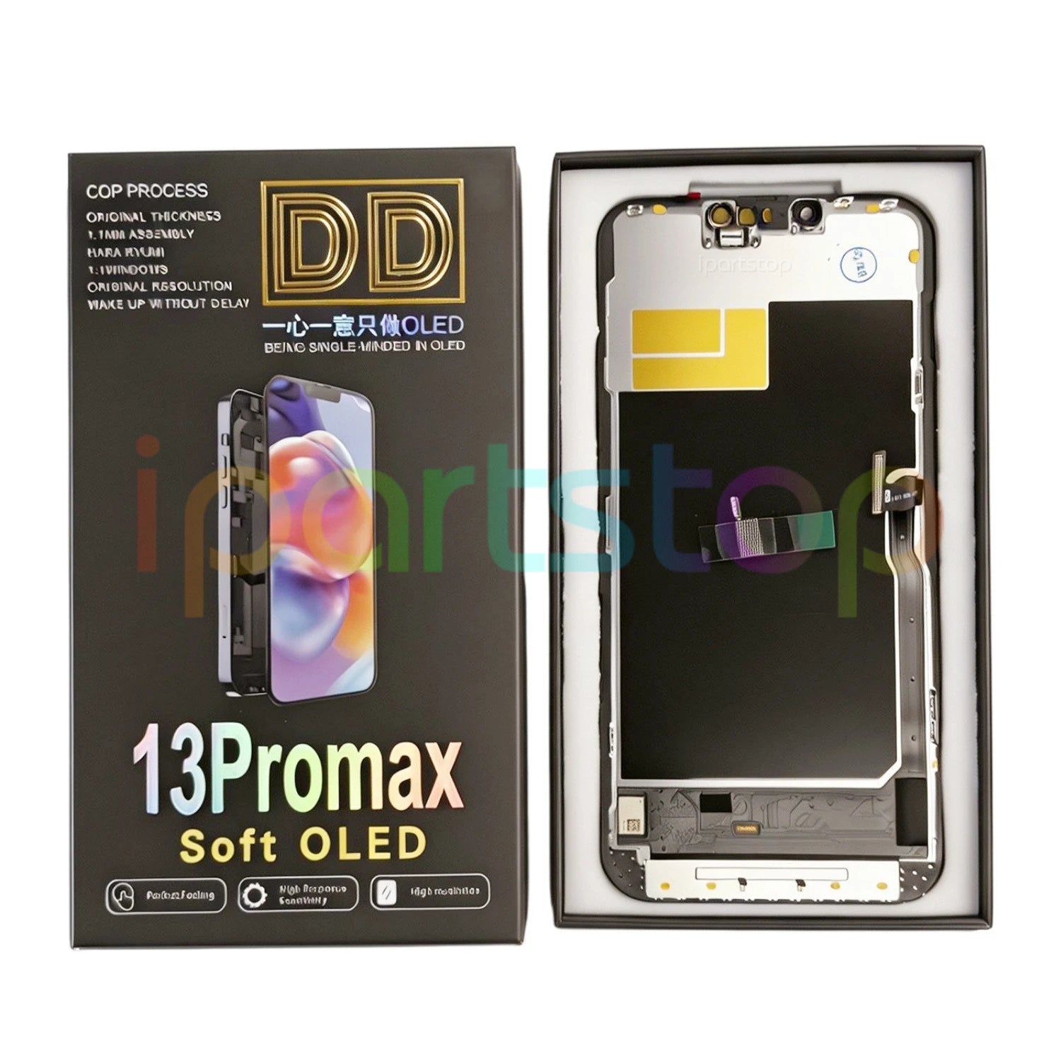 iParts Replacement New Display for iPhone 13 Pro Max 13Pro Soft OLED 120Hz LCD 3D Touch Screen Digitizer Assembly DD Parts