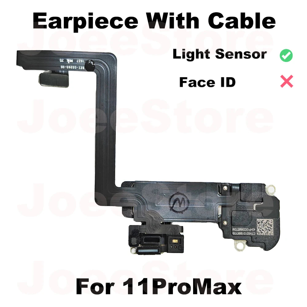 Earpiece For iPhone 11 11Pro 11ProMax Ear Speaker With Proximity Sensor Flex Cable Top Small Headset Fix Sound Loudspeaker Parts