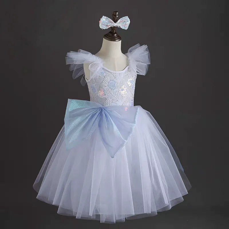 Summer Stage Girl Dress Tutu Ballerine Dance Kids Ballet Leotards Party Baby Dresses Outfit Ballet Girls Clothing Vestidos