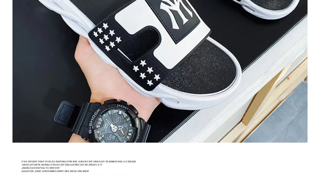 Summer Sandals Slippers Men Beach Outdoor Non-Slip Fashion Flip-Flops Brand Sports Street Wear Casual Shoes Ciabatte Uomo Trend
