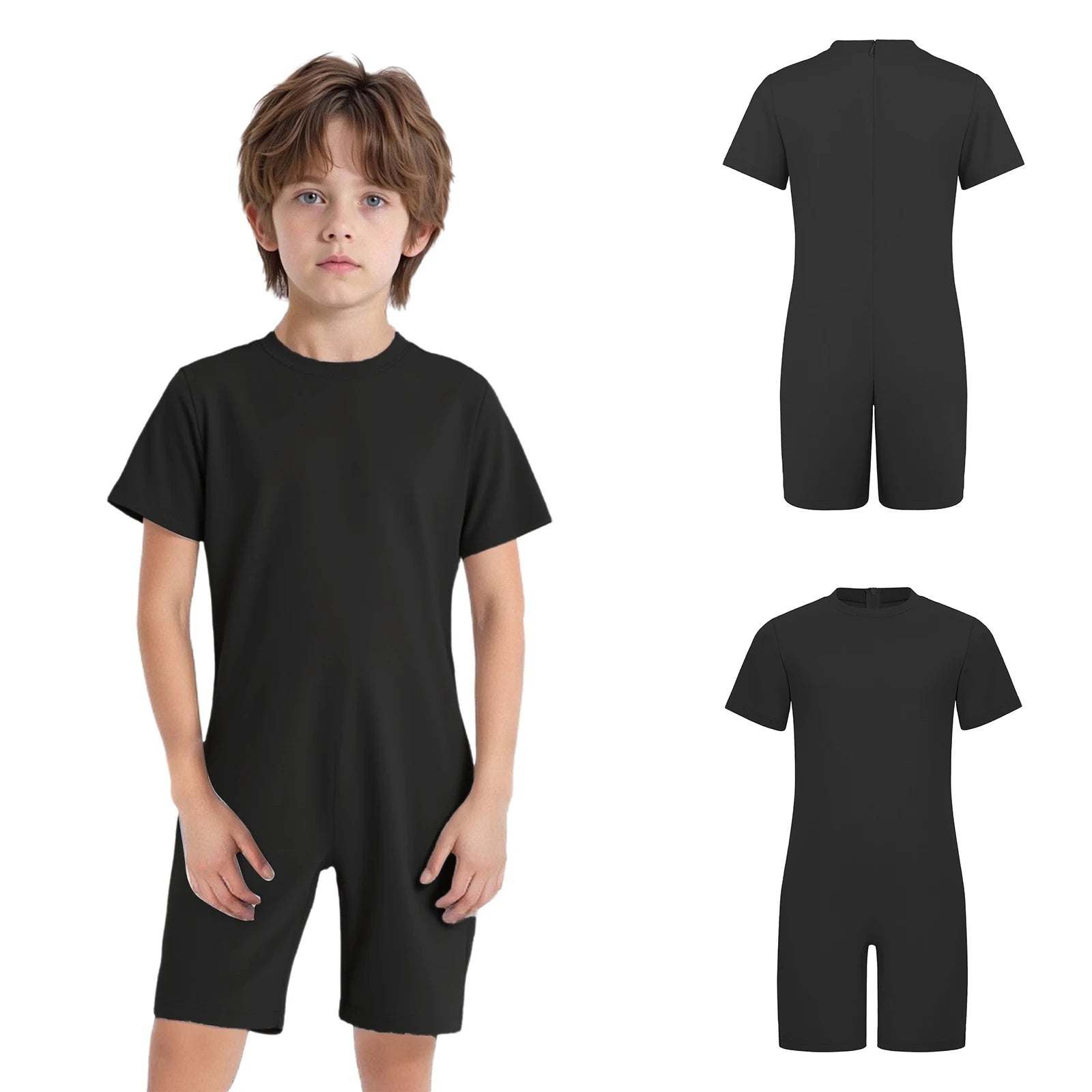 Children Anti-Strip Jumpsuit Kids Special Needs Adaptive Clothing Cotton Rompers Zipper One Piece Jumpsuit for Wearing All Day