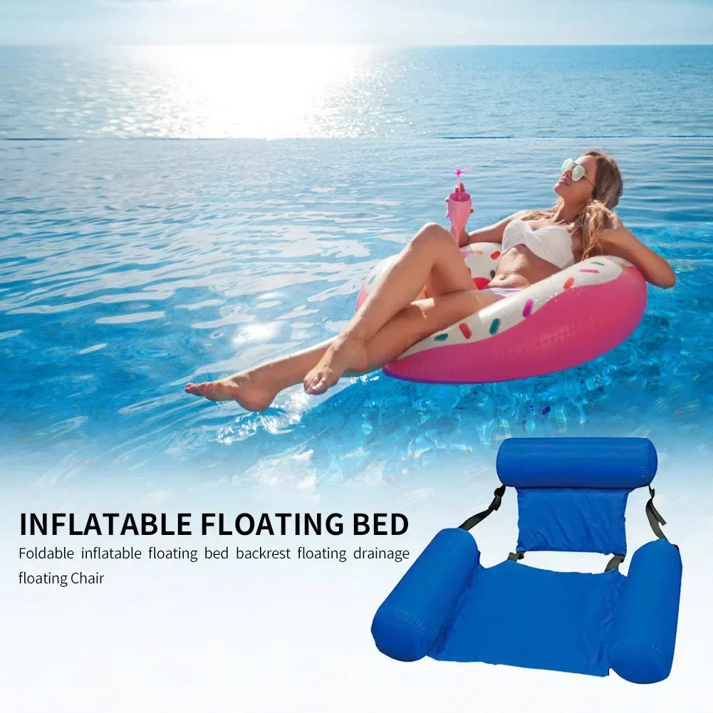 Inflatable Mattresses Water Swimming Pool Accessorie Hammock Lounge Chair Pool Float Water Foam Board Toys Float Mat Pool Rafts