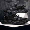 Summer Men Sandals Genuine Leather Mens Casual Shoes Outdoor Men Leather Sandals for Men Beach Shoes Roman mens Shoes