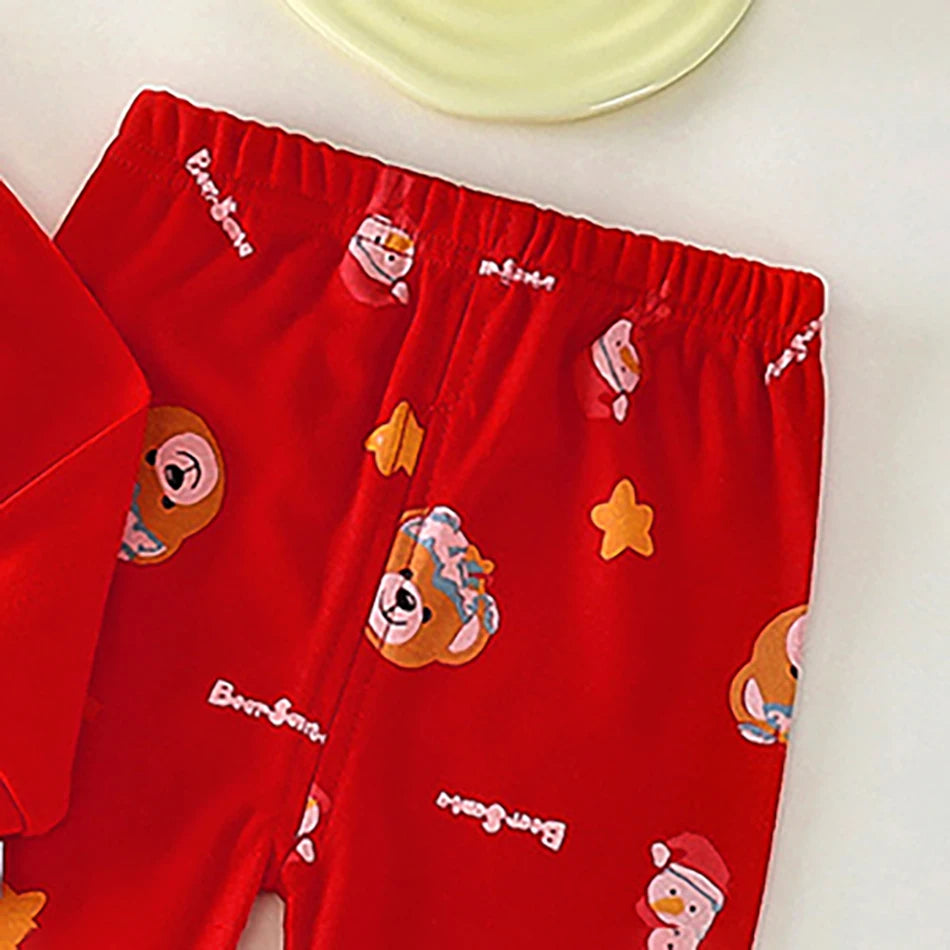 Baby Girl Clothes Pajamas Sets Boys Tops Set Child Christmas Gift Carnival Party Dress Kids Halloween Elf Cosplay Costumes Suit