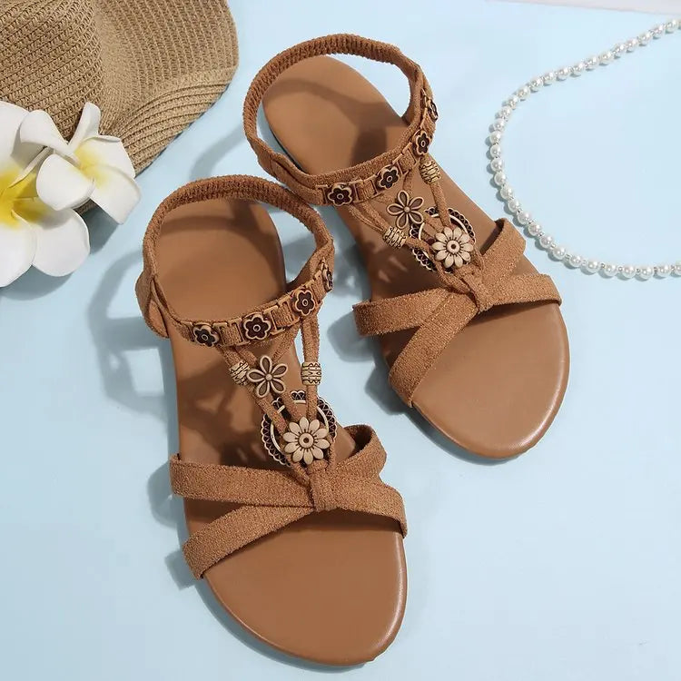 Summer Women Wedge Sandals Soft Bottom Low Heels Sexy Woman Non-slip Shoes Footwear Bohemia Style Summer Platform Sandals Women