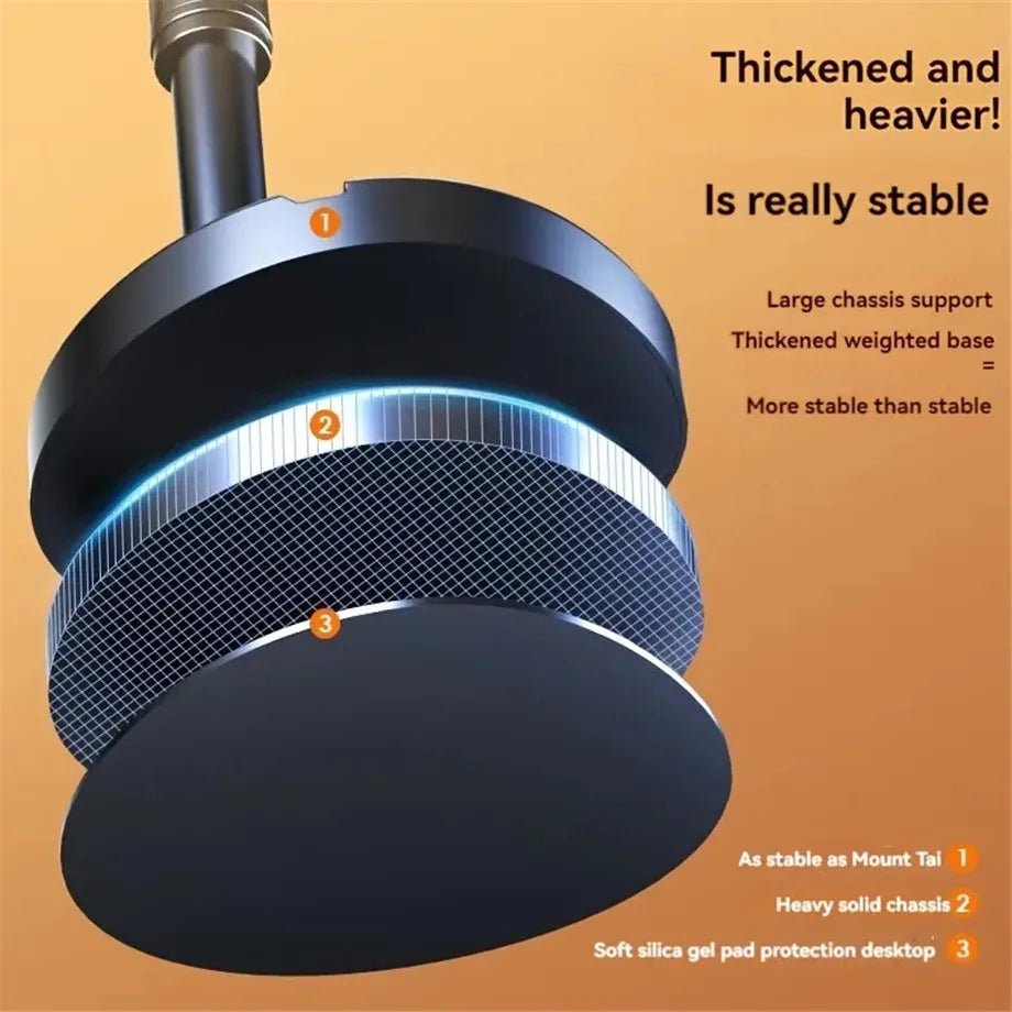 360° Rotatable Anti-Slip Base Desktop Holder Foldable Adjustable Mobile Phone Bracket Phone Video Live For iPhone Samsung Xiaomi