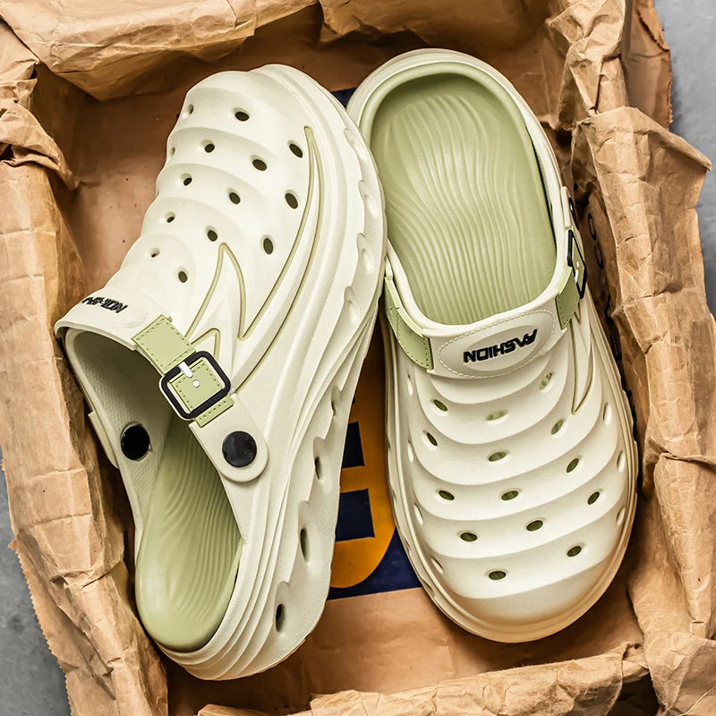 Summer Outdoor Wear for Men and Women, Non-Slip, Anti-Odor, Dual-Purpose, Wear-Resistant Beach Sandals and Slippers
