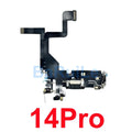 1pcs USB Charging Charger Port Flex For iPhone 11 12 13 14 Pro Max Dock Connector Microphone Headphone Audio Jack Flex Cable