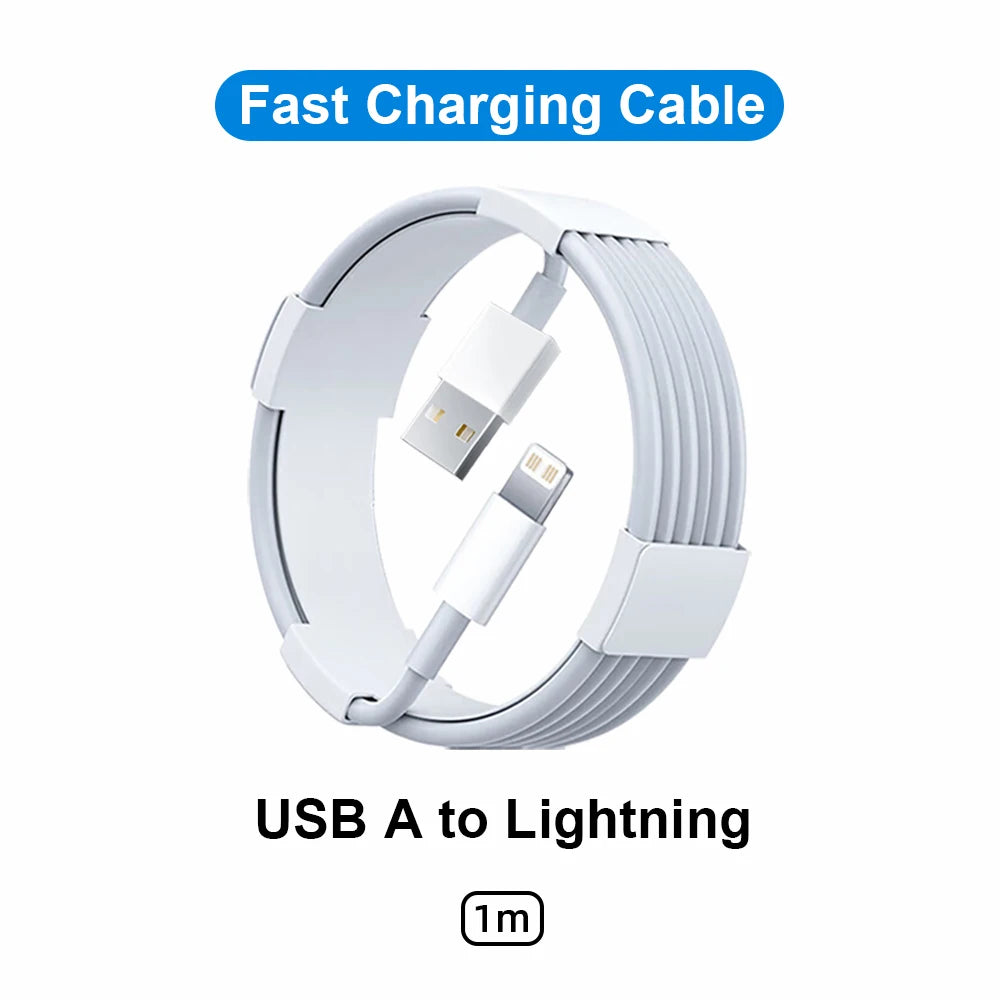 30W PD Fast Charger For iPhone 14 13 12 USB C To Lightning Quick Charging Cable For iPhone 17 16 15 Pro Max Type C Power Adapter