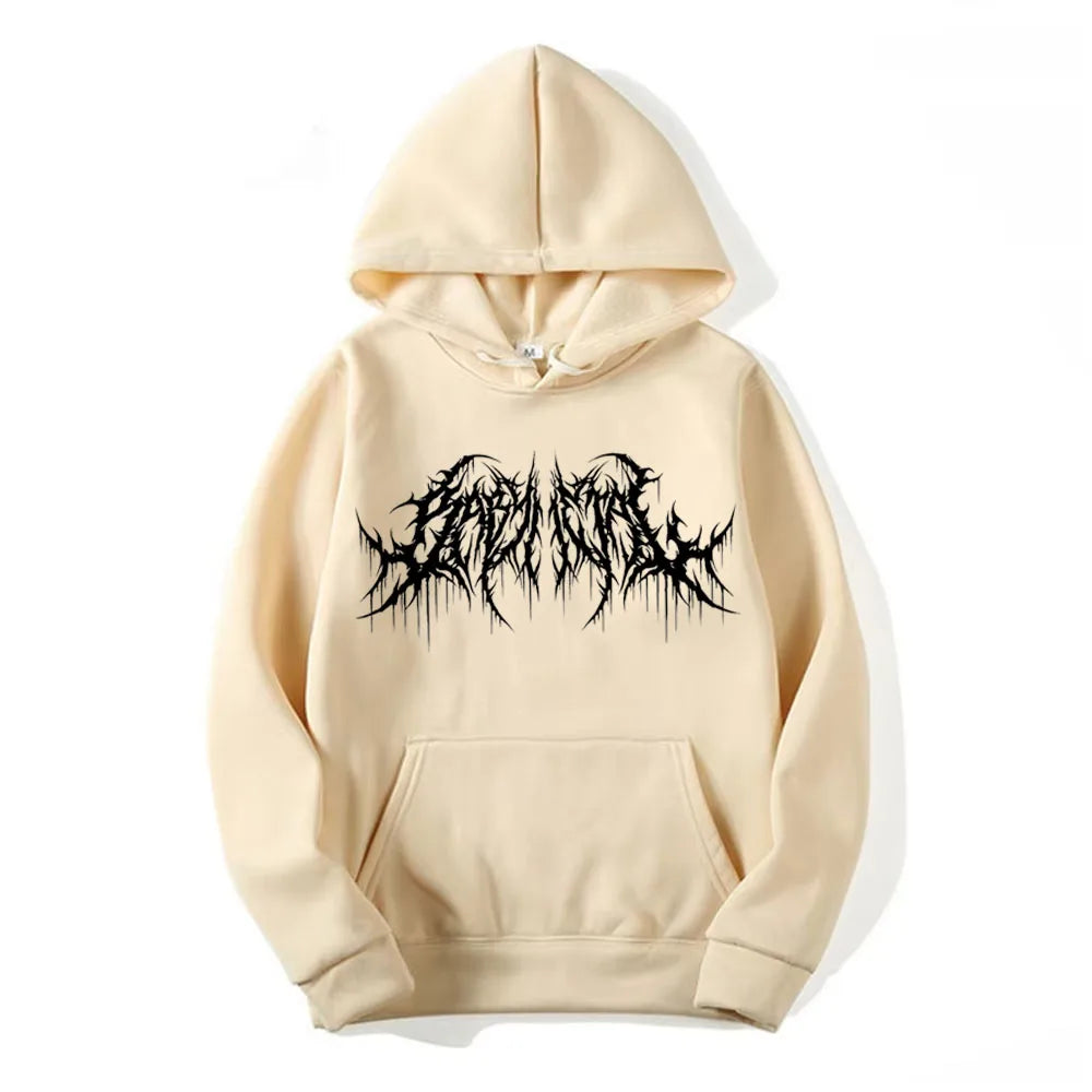 ‌Men's hoodie, graphic streetwear for men, hip-hop style, gothic long-sleeve pullover for spring and autumn WK020
