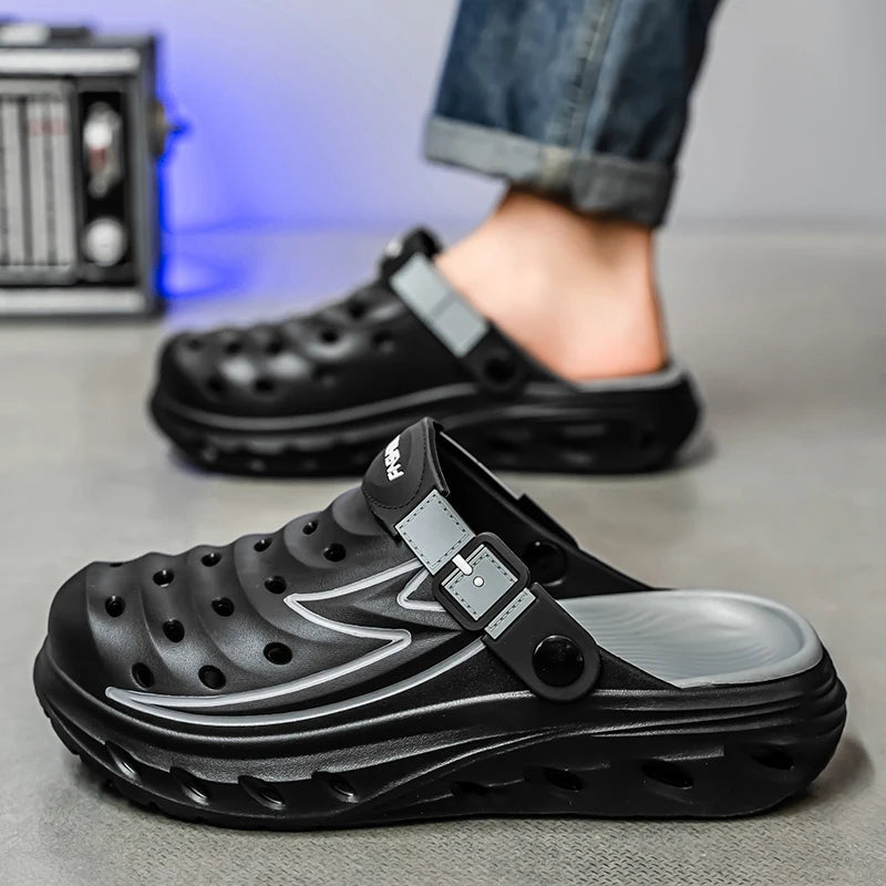 Summer Outdoor Wear for Men and Women, Non-Slip, Anti-Odor, Dual-Purpose, Wear-Resistant Beach Sandals and Slippers