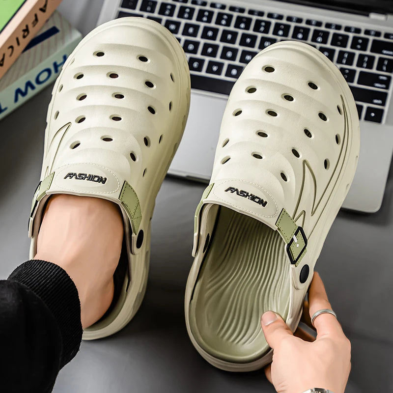 Summer Outdoor Wear for Men and Women, Non-Slip, Anti-Odor, Dual-Purpose, Wear-Resistant Beach Sandals and Slippers