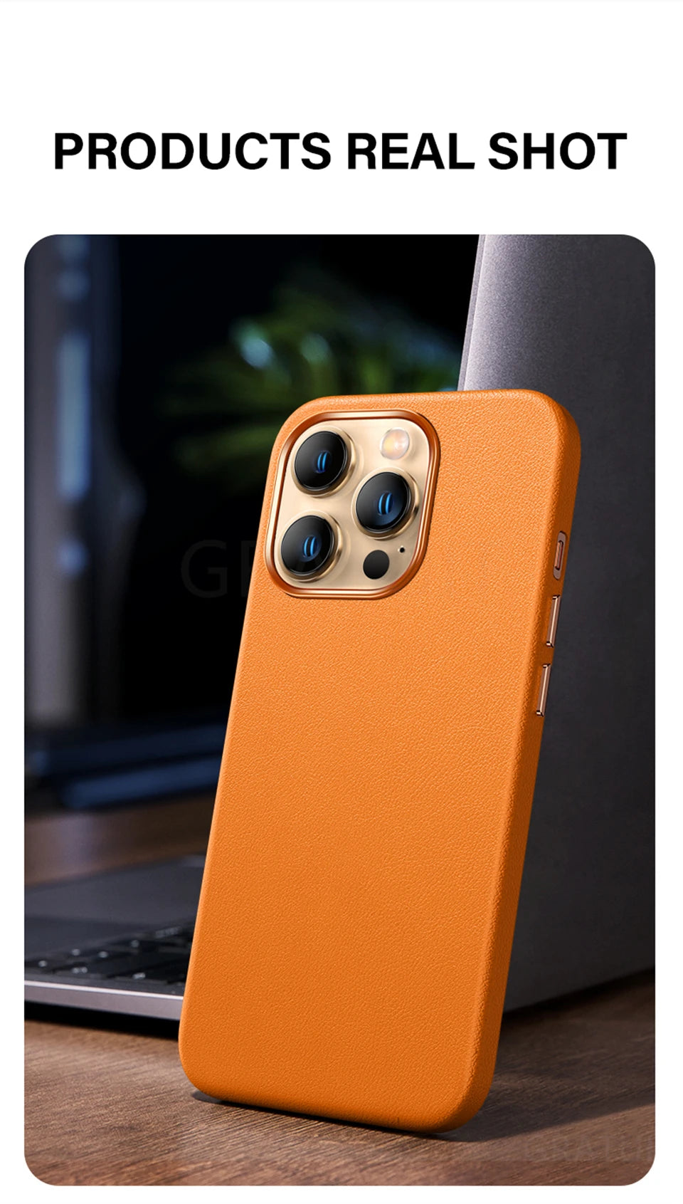 Luxury Leather Case For iPhone 15 14 13 Pro Max Plus Mini For Magsafe Magnetic Wireless Charging With Animation Phone Accessorie