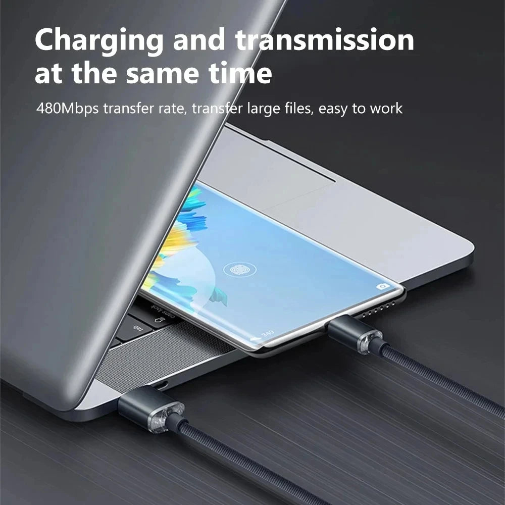 NNBILI USB C to Type C Cable PD 120W 6A Phone Charging Wire For iPhone 15 Xiaomi 14 Fast Charge USB A to USB C Quick Data Cord