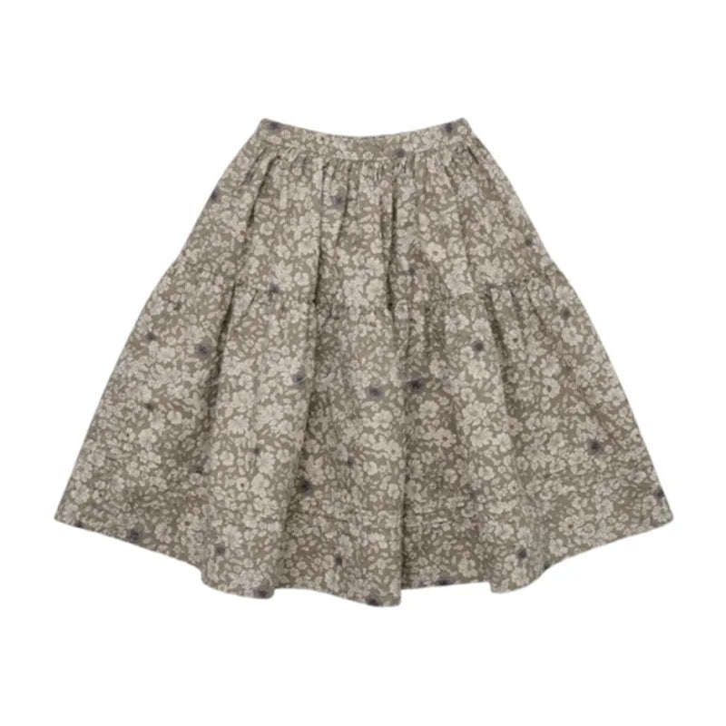 Girl Clothes LOU Brand 2025 New Autumn Kids Blouse and Skirts Sets Cute Sweater Children Outwear Floral Baby Dresses Princess