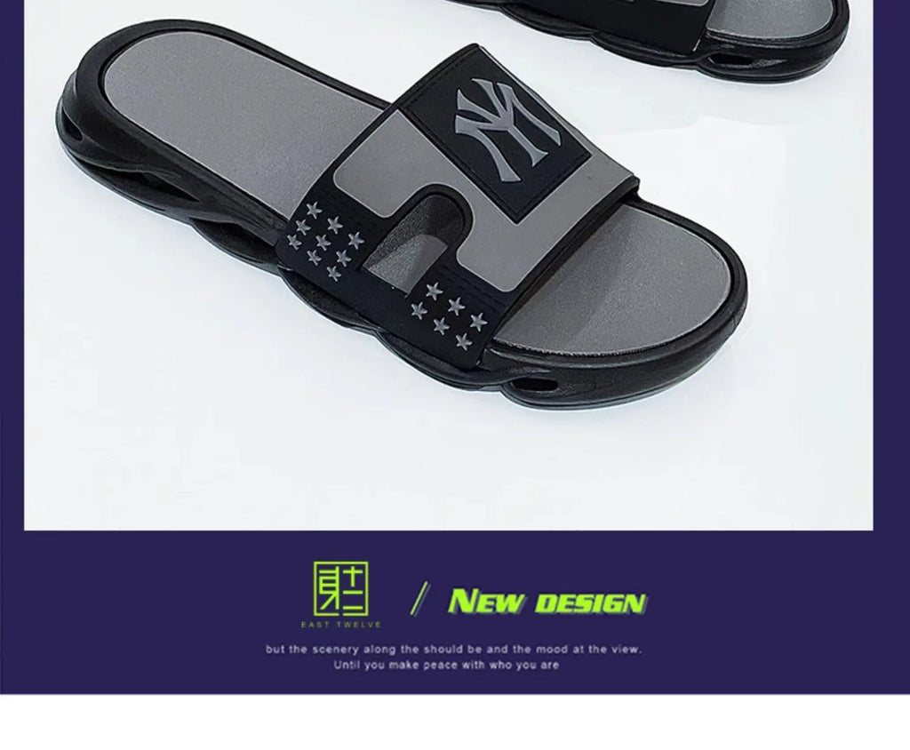 Summer Sandals Slippers Men Beach Outdoor Non-Slip Fashion Flip-Flops Brand Sports Street Wear Casual Shoes Ciabatte Uomo Trend