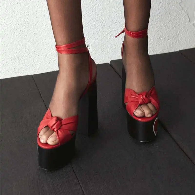 Summer 2025 Platform Sandals High Heels Women Ankle Strap Sandals Women's Sandals Dress Party Shoes