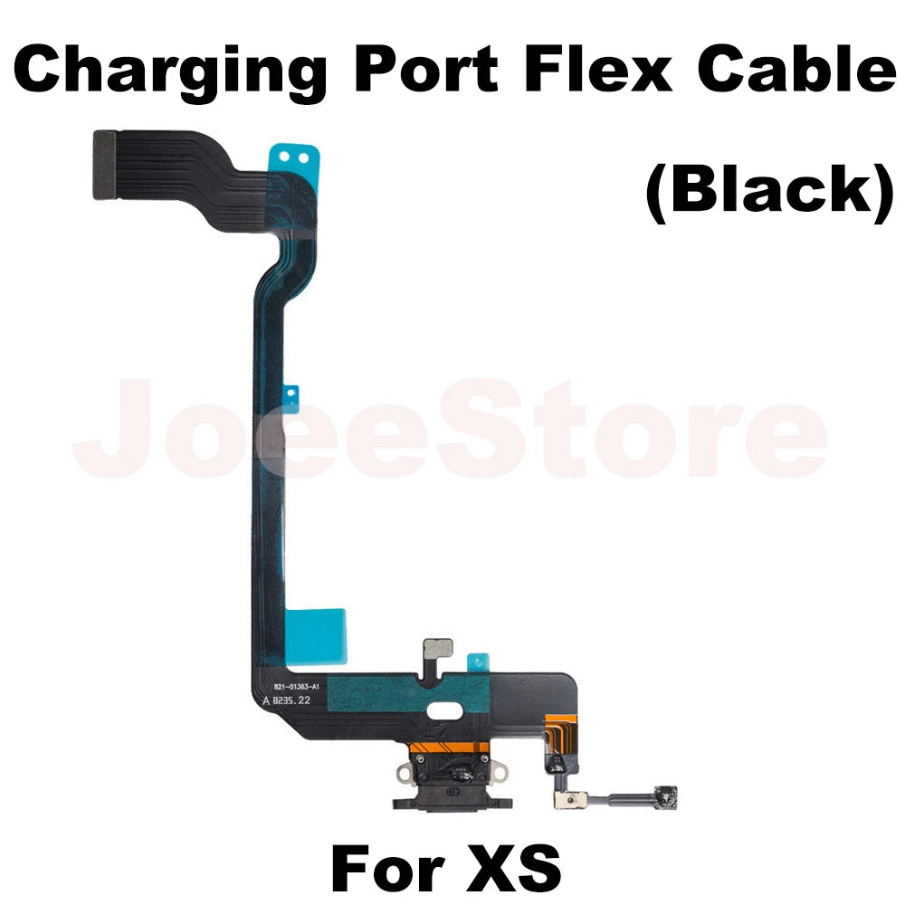 Charging Port Flex Cable for iPhone 11 12 13 14 Pro Max Mini X XS XR USB Charger Dock Connector With Microphone Ribbon Repair