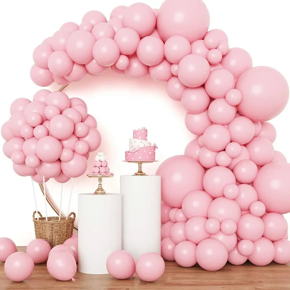 Metallic Gold Latex Balloons Set, Multi-Size Balloon Arch Kit for Birthday Party, Wedding, Graduation, Baby Shower Decorations