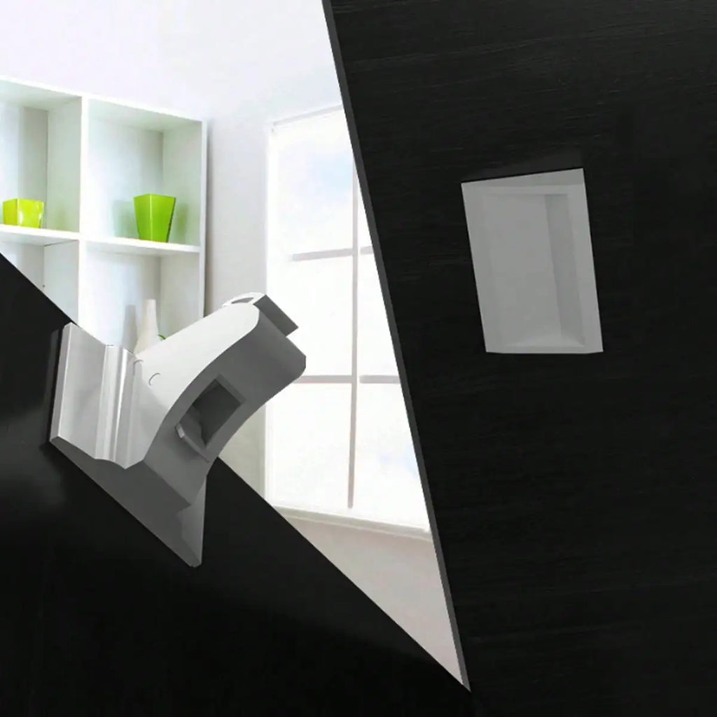 1 piece of non perforated magnetic cabinet lock is easy to install in seconds without the need for screws or drilling