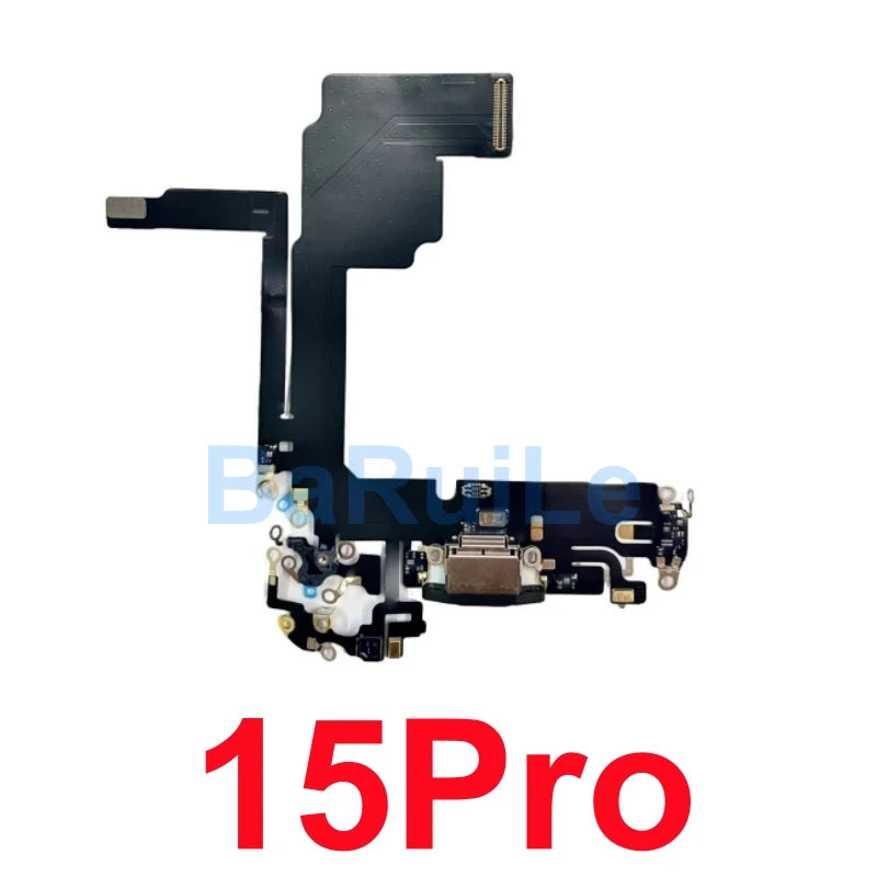 1pcs USB Charging Charger Port Flex For iPhone 11 12 13 14 Pro Max Dock Connector Microphone Headphone Audio Jack Flex Cable