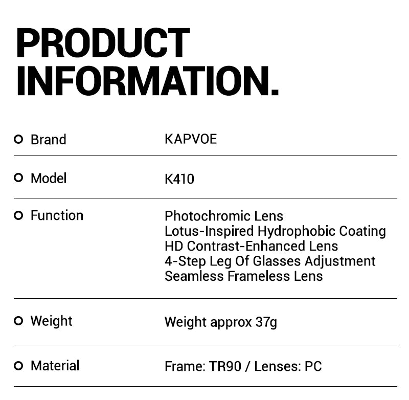 Kapvoe New Eagle Beak Photochromic Cycling Sunglasses Men Women MTB Glasses UV400 Bicycle Eyewear Sports Outdoor Bike Goggles