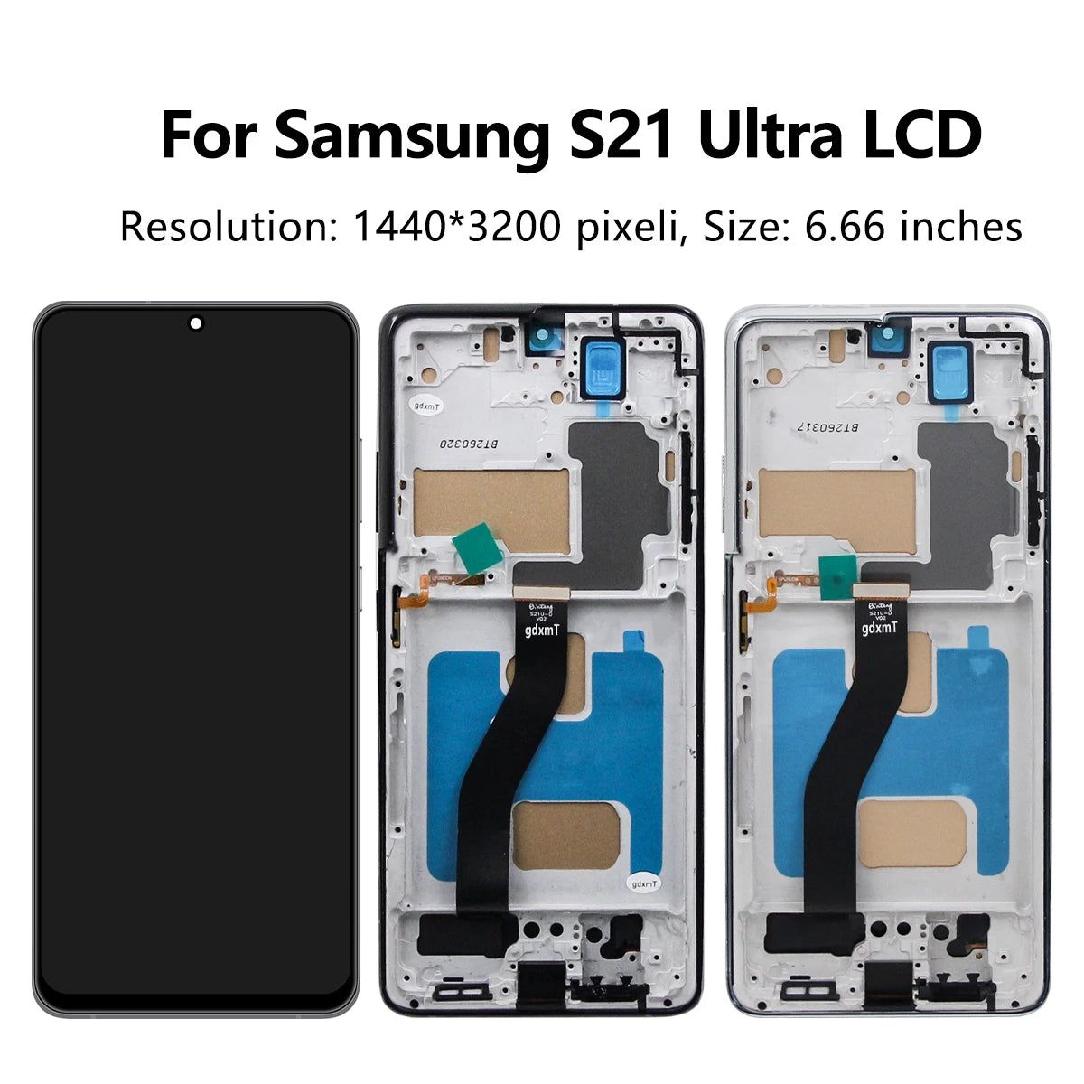 Tested S21 Ultra For Samsung S21 Ultra 5G G998B G998U G998W LCD Display Touch Screen Digitizer Assembly Replacement