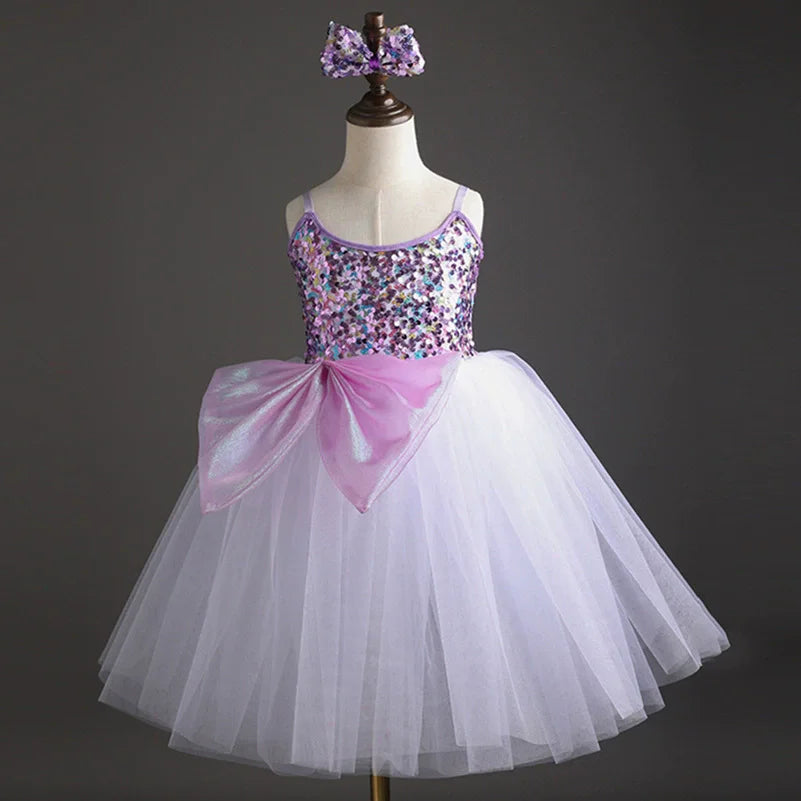 Summer Stage Girl Dress Tutu Ballerine Dance Kids Ballet Leotards Party Baby Dresses Outfit Ballet Girls Clothing Vestidos