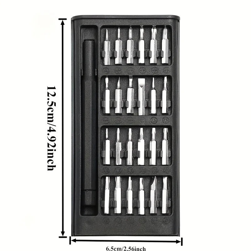 Screwdriver Set, 25 In 1 With 24 Piece Mini Pocket Screwdriver Set, Small Repair Set For Mobile Phone/PC/Came