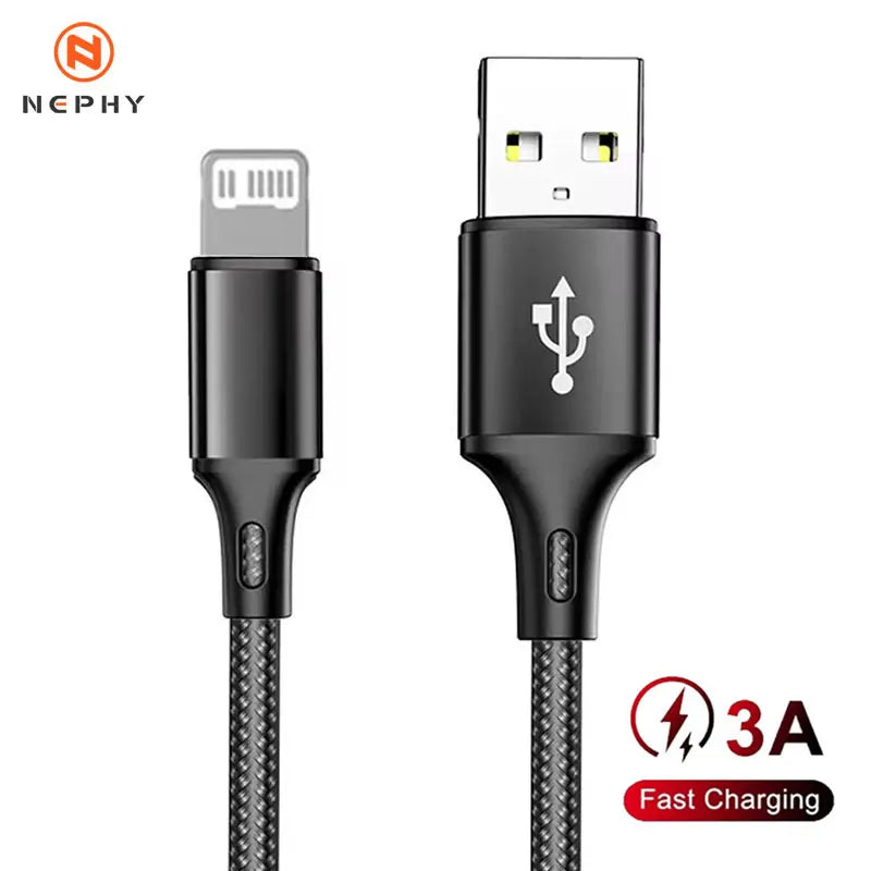 USB Cable For iPhone 11 12 13 14 Pro Max 6 7 8 Plus X XS XR  SE 1m 2m 3m Long 0.25m 0.5m Short iOS Data Charger Cord Fast Charge