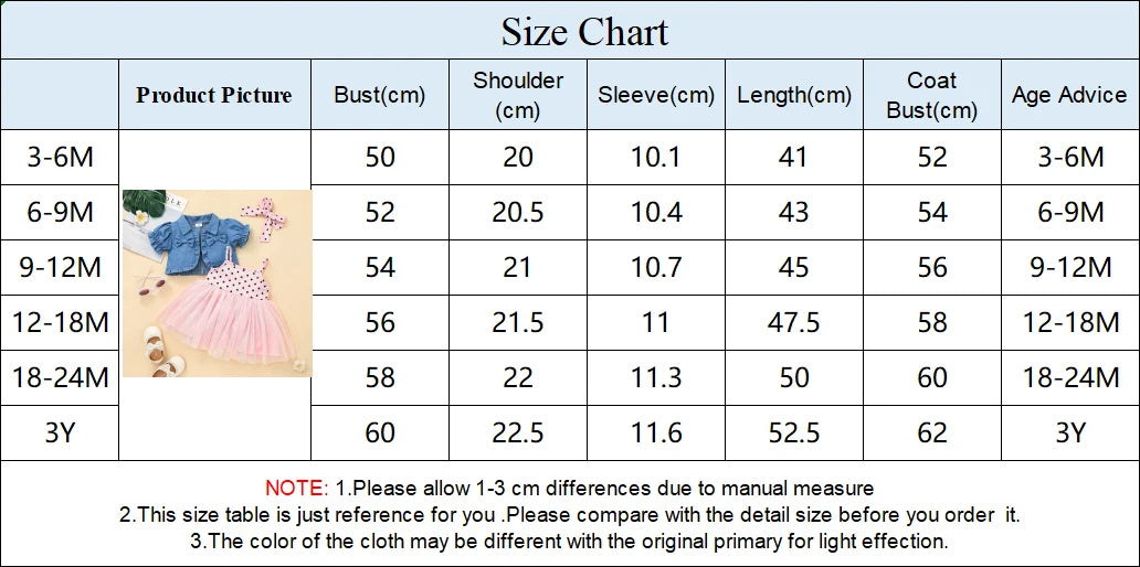 Prowow 3-24M Infant Baby Dresses Polka Dots Coat Jacket+Sleeveless Princess Mesh Dress Newborns Cute Baby Clothes Outfit Sets